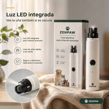 Lima de Uñas Eléctrica para Perros y Gatos — ZenPaw