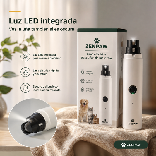 Lima de Uñas Eléctrica para Perros y Gatos — ZenPaw